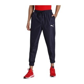 Spodnie treningowe Puma Cross The Line Warm Up Pant długie - granatowe męskie