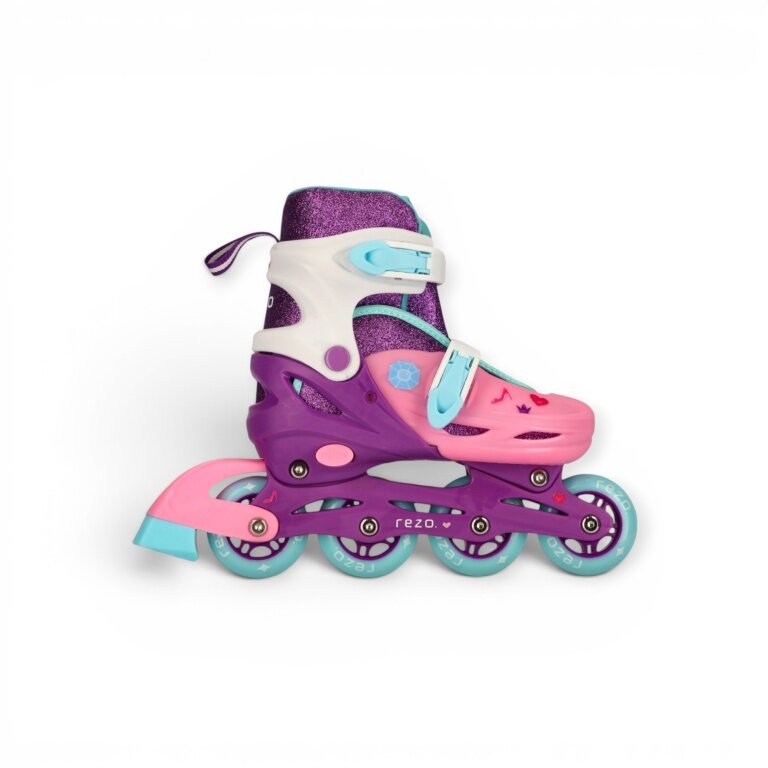 Rezo Rolki Inline Hana Jr (Łożyska: ABEC 3) fioletowo-różowe dla dziewczynek
