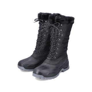 Rieker Botki zimowe P9442-00 (wysokie botki z ociepleniem) czarne Damskie