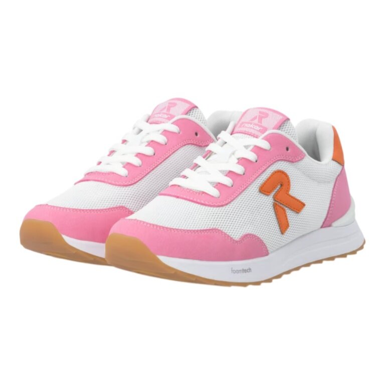 Sneaker Rieker W2404 biało-różowe damskie