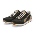 Rieker Sneaker Evolution (Skórzane) U0302-24 ciemnozielony/beżowy Mężczyźni