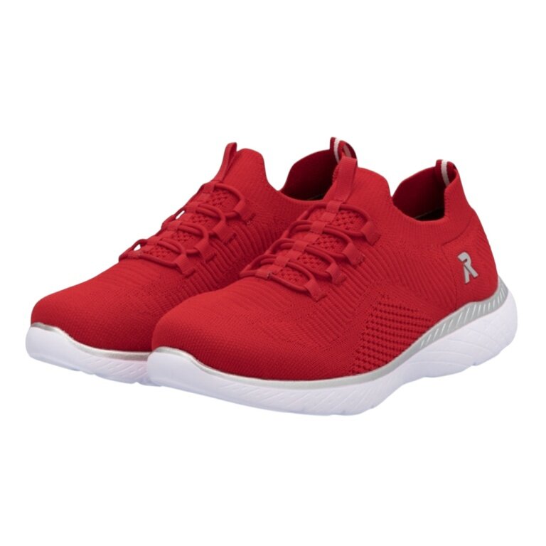 Sneaker Rieker (tekstylne) M5074 czerwone damskie