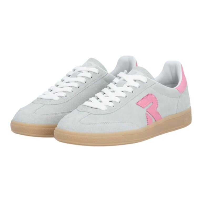 Sneaker Rieker San Diego (skóra gładka) zielony/różowy damskie