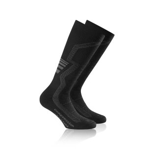 Rohner Zimowe Skarpety Narciarskie Kompresyjne Lekka (Skarpety Kompresyjne) ciemnoszare - 1 para