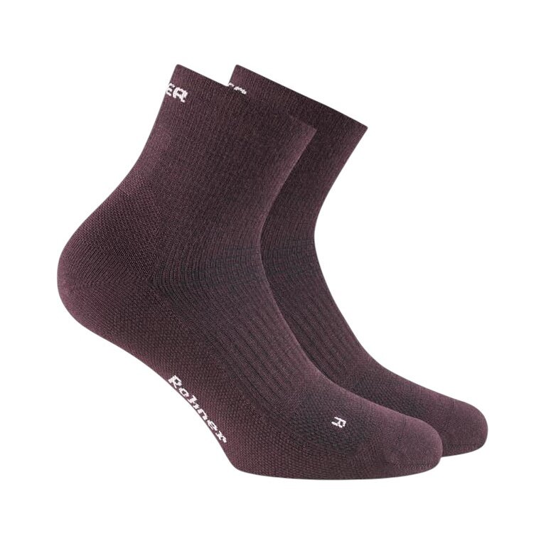 Skarpety wędrowne Rohner Dynamic Merino Quarter bordeaux - 1 para