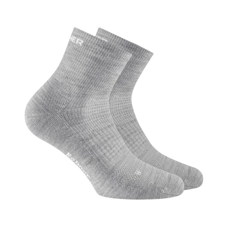 Skarpety wędrowne Rohner Dynamic Merino Quarter jasnoszare - 1 para
