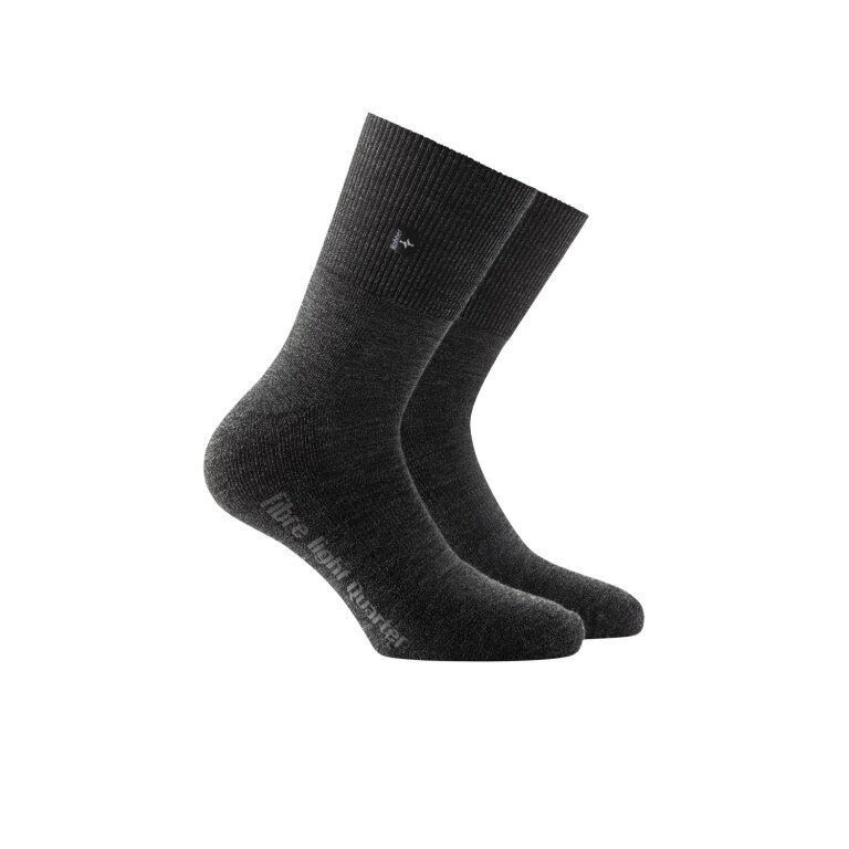 Skarpety wędrowne Rohner Fibre Light Quarter (materiał mieszany) denim czarny - 1 para