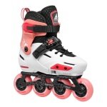 Rolki inline Rollerblade Apex (kółka: 76mm(235), 72mm(210), 68mm(185), łożyska: SG7) platyna/koral dziecięce