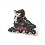 Rolki inline Macroblade 84 (kółka: 84mm/84A, łożyska: SG7) czarne/piaskowe/czerwone męskie