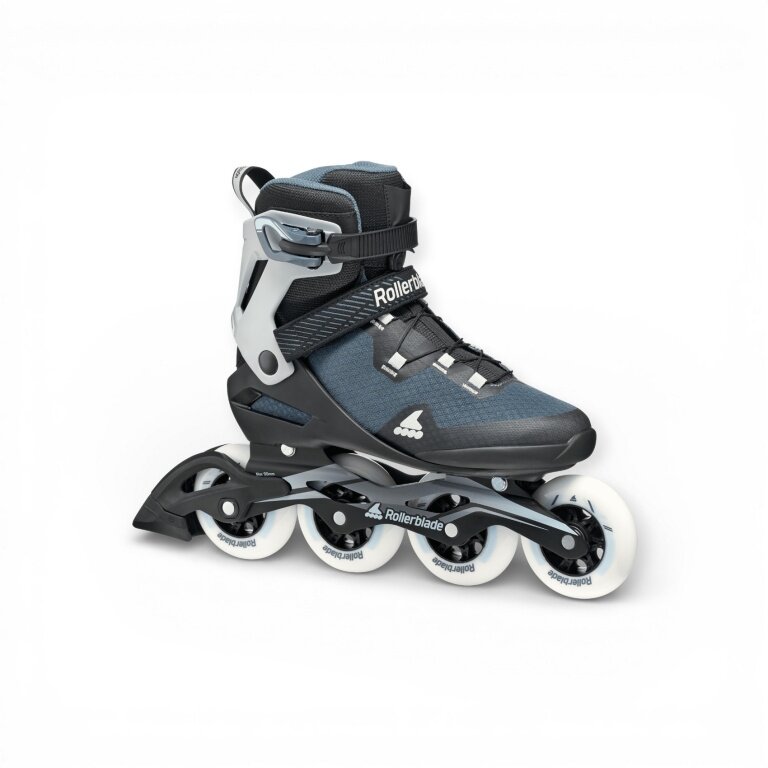 Rolki inline Macroblade 90 (kółka: 90mm/84A, łożyska: SG9) czarne/stalowoniebieskie męskie
