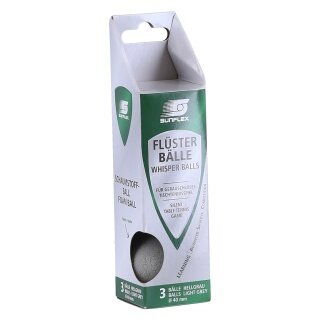 Sunflex Piłka do tenisa stołowego Flüsterball szary - 3 sztuki