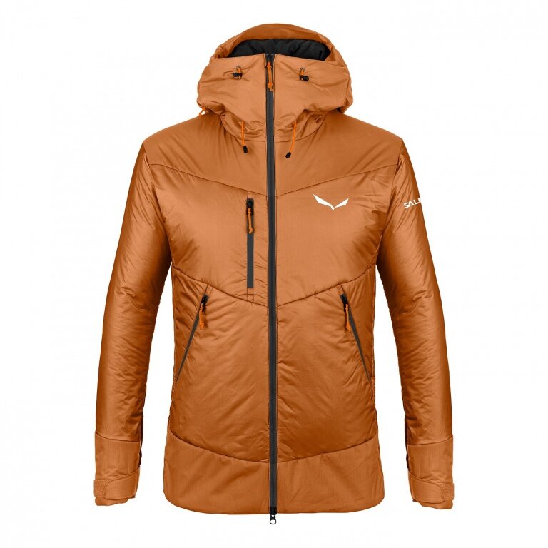 Salewa Izolacyjna zimowa kurtka Ortles 2 TWR - TirolWool Responsive - brązowa męska