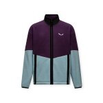 Kurtka polarowa Salewa Fanes Full-Zip (ciepła, puszysta tekstura) fioletowo/niebieska męska