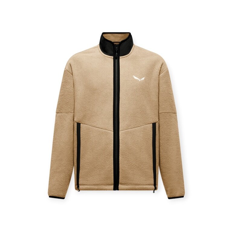 Kurtka polarowa Salewa Fanes Full-Zip (ciepła, puszysta tekstura) beżowa męska