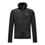 Kurtka polarowa Salewa Ortles Fleece Pro z kapturem (ciepła, 4-kierunkowy stretch, wiatroszczelna) czarna męska