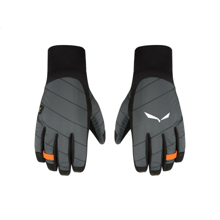 Rękawice zimowe Salewa Ortles Twr - ciepłe, wiatroszczelne i oddychające - czarne/szare męskie