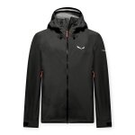 Salewa męska kurtka hardshell Ortles PTX 3L (wodoodporna, wiatroszczelna) czarna