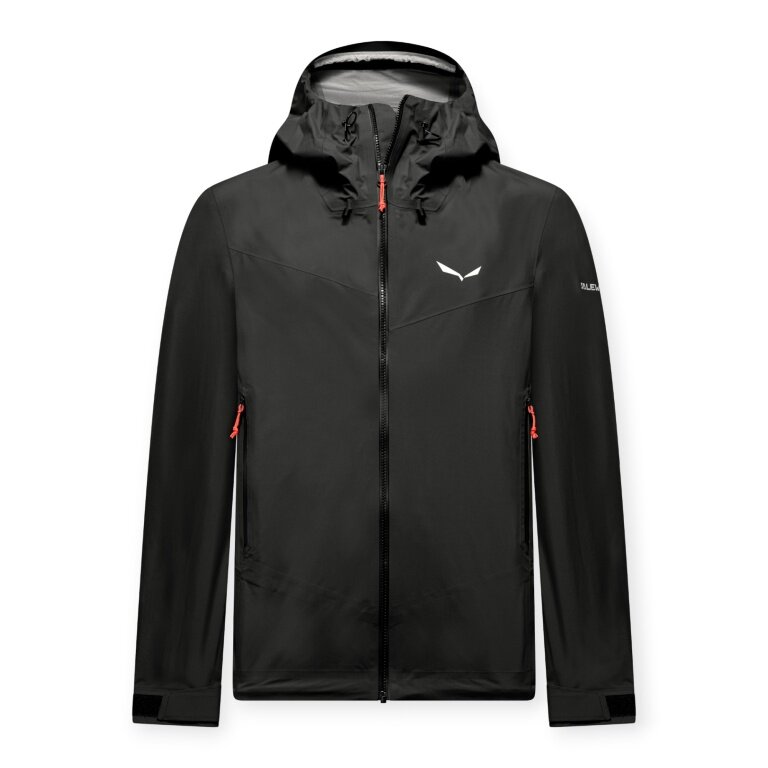 Salewa męska kurtka hardshell Ortles PTX 3L (wodoodporna, wiatroszczelna) czarna