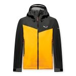 Salewa męska kurtka trekkingowa Ortles PTX 3L (wodoodporna, wiatroszczelna) złoto-żółta/czarna