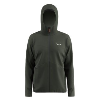 Salewa Kurtka z kapturem Puez Merino Durastretch (wysoki komfort noszenia) ciemnooliwkowa męska