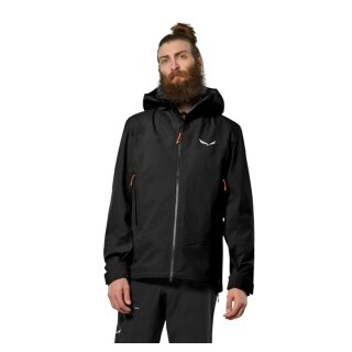 Salewa męska kurtka hardshell Ortles GTX 3L EPE (wodoodporna, wiatroszczelna) czarna