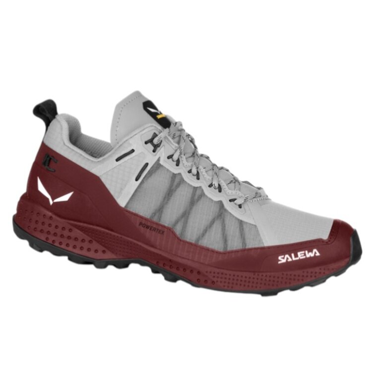Salewa buty trekkingowe Pedroc PTX (Speed-Hiking, Powertex, wodoodporne, odporne na rozdarcia) szare/wine czerwone damskie