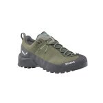 Salewa buty trekkingowe Wildfire Leather 2 GTX (podejście, nubuk, wodoodporne) zielono/czarne męskie