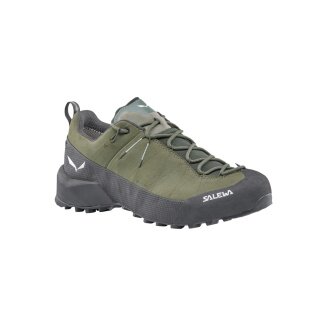 Salewa buty trekkingowe Wildfire Leather 2 GTX (podejście, nubuk, wodoodporne) zielono/czarne męskie