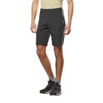 Spodnie wędrówkowe Salewa Softshell Puez Talveno DST (4-kierunkowy stretch, szybkoschnące) krótkie czarne męskie