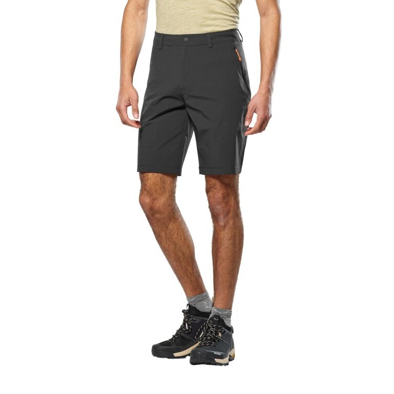 Spodnie wędrówkowe Salewa Softshell Puez Talveno DST (4-kierunkowy stretch, szybkoschnące) krótkie czarne męskie