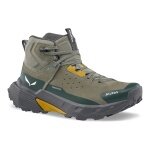 Salewa buty trekkingowe Pedroc 2 Leather MID PTX (zamsz, speed-hiking, wodoodporne) ciemnozielony/szary męskie
