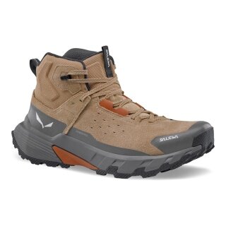 Salewa buty trekkingowe Pedroc 2 Leather MID PTX (zamsz, Speed-Hiking, wodoodporne) brązowo-szare męskie