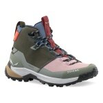 Salewa buty trekkingowe Puez 2 Mid Powertex (trekkingowe, wodoodporne, oddychające) oliwkowe/różnokolorowe damskie