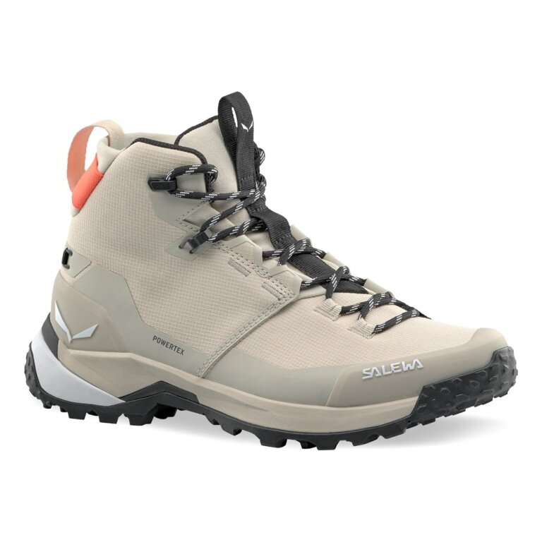 Salewa buty trekkingowe Puez 2 Mid Powertex (trekkingowe, wodoodporne, oddychające) beżowe damskie