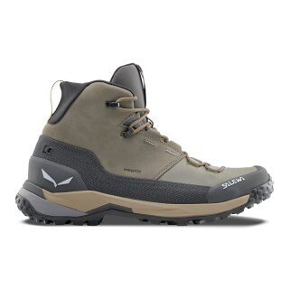 Salewa buty trekkingowe Puez Leather Mid Powertex (Trekking, nubuk, wodoodporne) bungee cord brązowy/onyks męskie