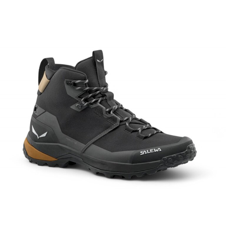 Buty trekkingowe Salewa Puez 2 Mid PTX (wodoodporne) czarne męskie
