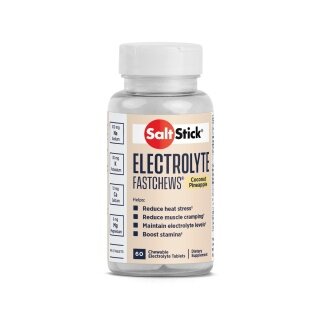 SaltStick FastChews suplement diety (sól, minerały i węglowodany) Kokos/Ananas 60 sztuk puszka