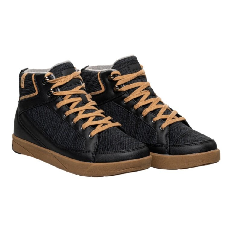 Saola buty zimowe Machu Waterproof (wodoodporne, ocieplane polarem) czarne męskie