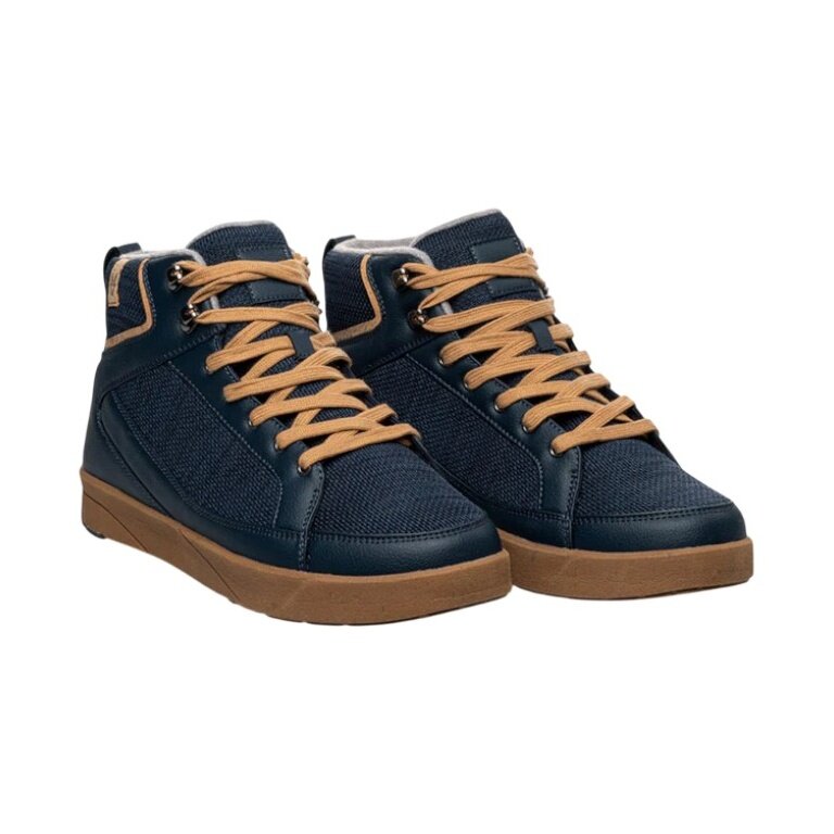 Saola Buty zimowe Machu Waterproof (wodoodporne, ocieplane polarem) granatowe męskie