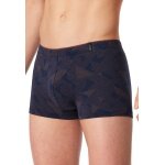 Schiesser bielizna bokserki Long Life Soft Shorts modal wzorzysty havanna brązowy - 1 sztuka