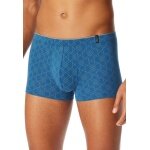 Schiesser bielizna bokserki Long Life Soft Shorts modal wzorzysty niebieski - 1 sztuka