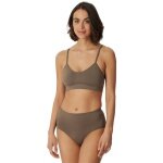 Schiesser Bustier Seamless Matt V-dekolt (bezszwowy, lekki) Bielizna taupebrązowa Damska