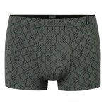 Schiesser bielizna bokserki Long Life Soft Shorts modal wzorzysty ciemnozielony - 1 sztuka