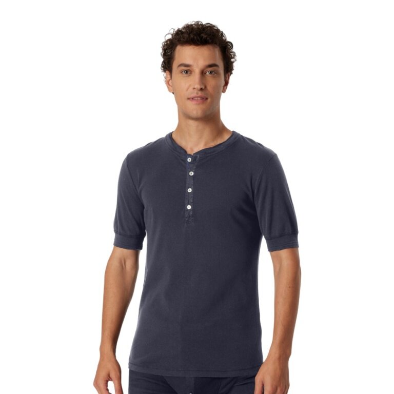 Schiesser T-shirt rekreacyjny Revival Karl-Heinz krótki rękaw grafitowy męski