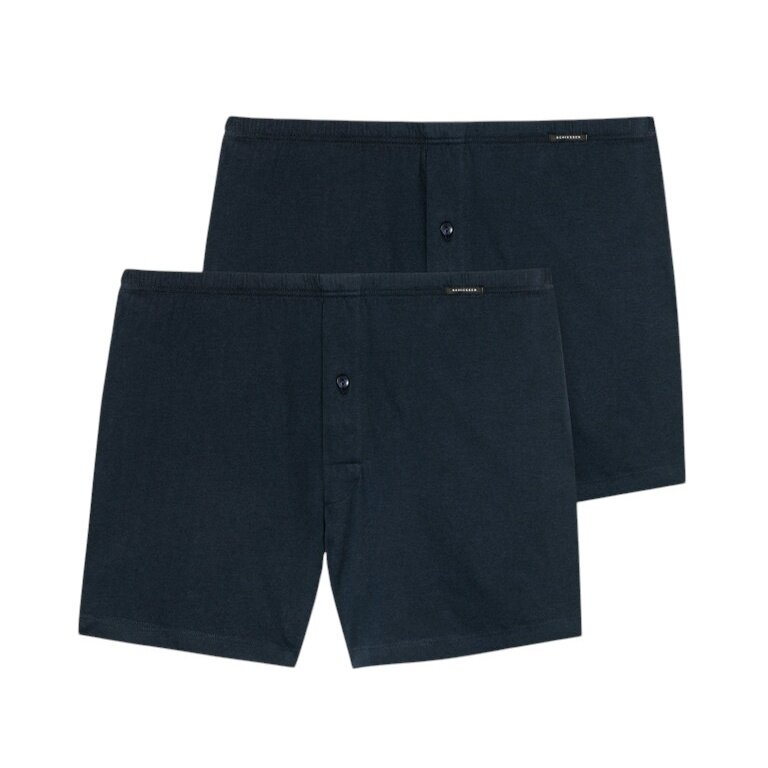 Schiesser bielizna bokserki multipack jersey ciemnoniebieskie męskie - 2 sztuki