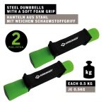 Schildkröt Fitness Miękkie Hantle zielone Zestaw 2x0,5kg w torbie transportowej