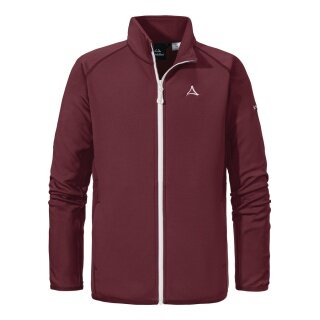 Schöffel Fleecejacka Nebelhorn Ski (stojący kołnierz, ciepła) bordowa dziecięca