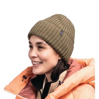 Czapka dzianinowa Schöffel Medford (struktura prążkowana) beżowa - 1 sztuka