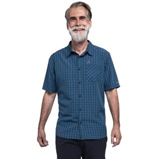 Koszula wędrówkowa Schöffel Hiking CIRC Shirt Style Dalfoss MNS (ochrona UV, kieszeń na piersi) krótki rękaw niebieska męska