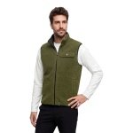Kamizelka Fleece Wende Purga Schöffel (Fleece Sherpa, ciepła) zielona męska